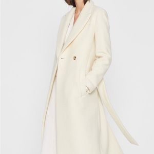 BNWT Club Monaco Wool Coat, cream colored